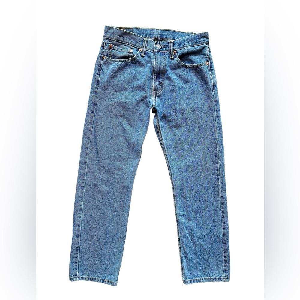 Levi’s 505 Straight Leg Jeans Men’s W31 L30 Blue Denim Zip Fly